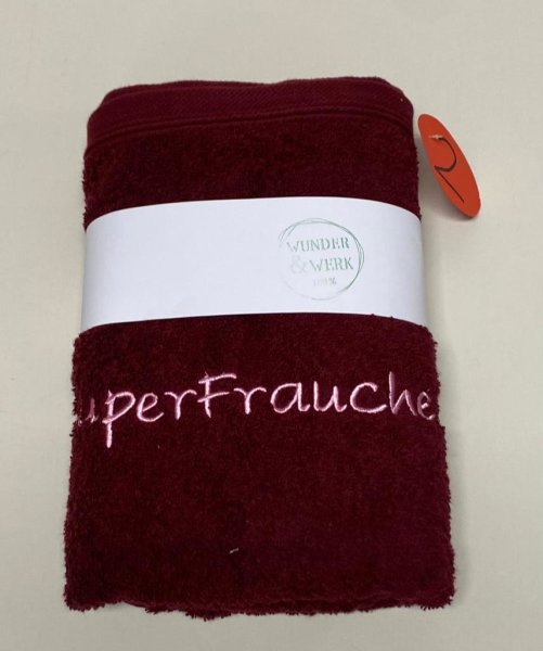Hundehandtuch mit gesticktem Spruch #2