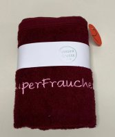 Hundehandtuch mit gesticktem Spruch #2