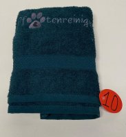 Hundehandtuch mit gesticktem Spruch #10